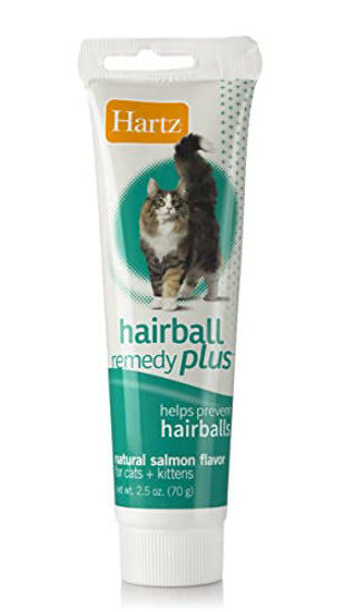 Picture of Hartz Hairball Remedy Plus Salmon Flavored Paste for Cats and Kittens, 2.5 Ounce