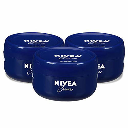 Picture of NIVEA Creme Body, Face and Hand Moisturizing Cream, 3 Pack of 6.8 Oz Jars