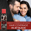 Picture of Jerome Russell Spray-on Color Jet Black Hair Thickener, for Fine and Thinning Hair, Conceals Bald Spots, Grey Hair, Hides Root Re-growth, and Cover Hair Extension Tracks, Works for Men and Women, 3.5 oz (103ml)