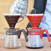 Picture of Hario V60 Pour Over Starter Set with Dripper, Glass Server, Scoop and Filters, Size 02, Brown