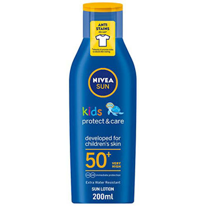 Picture of Nivea Sun Children Sun Lotion Spf 50+ Long Lasting Water Resistant Immediate