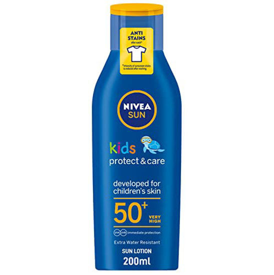 Picture of Nivea Sun Children Sun Lotion Spf 50+ Long Lasting Water Resistant Immediate