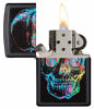 Picture of Zippo Colorful Skull Black Matte Pocket Lighter