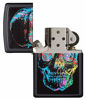 Picture of Zippo Colorful Skull Black Matte Pocket Lighter