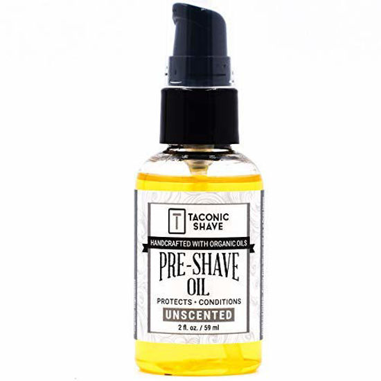 Picture of Taconic Shave Premium Natural Pre-Shave Oil (2 oz.) - Unscented - Protects Against Irritation and Razor Burn when Shaving with a Cartridge, Safety or Straight Razor