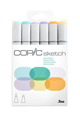 Picture of Copic Alcohol Sketch Marker Set, Pale Pastels