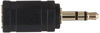 Picture of Monoprice 107129 3.5mm Stereo Plug to 3.5mm Mono Jack Adaptor, Gold Plated