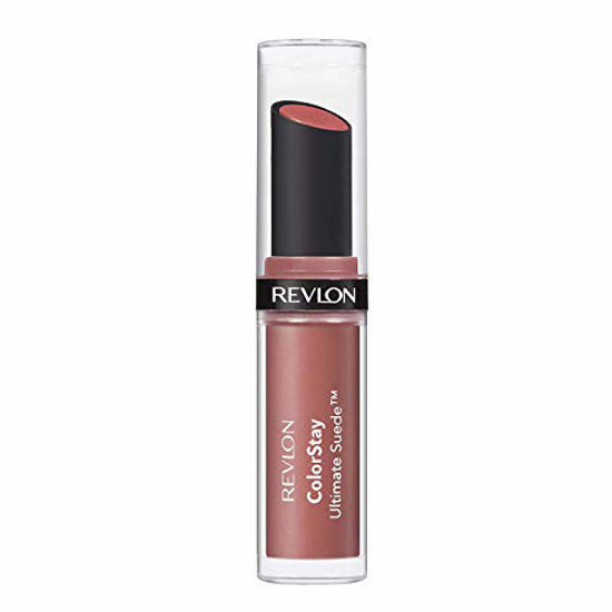 Picture of Lipstick by Revlon, ColorStay Ultimate Suede Lipstick, High Impact Lip color with Moisturizing Creamy Formula, Infused with Vitamin E, 055 Iconic, 0.09 Oz