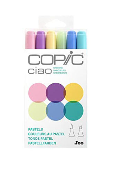 Picture of COPIC CIAO MARKER 6PC SET PASTELS