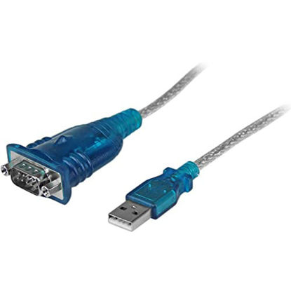 Picture of StarTech.com 1 Port USB to Serial RS232 Adapter - Prolific PL-2303 - USB to DB9 Serial Adapter Cable - RS232 Serial Converter (ICUSB232V2)