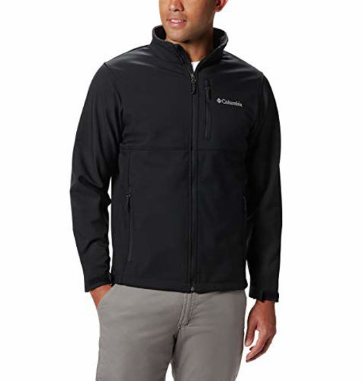 GetUSCart Columbia Men s Ascender Softshell Front Zip Jacket Black X Large