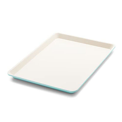 Picture of GreenLife Bakeware Healthy Ceramic Nonstick 18" x 13" Half Cookie Sheet Baking Pan, PFAS-Free, Turquoise