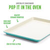 Picture of GreenLife Bakeware Healthy Ceramic Nonstick 18" x 13" Half Cookie Sheet Baking Pan, PFAS-Free, Turquoise