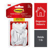 Picture of Command Small Designer Hooks, White, 8-Hooks, 16-Strips, Organize Damage-Free