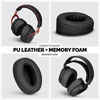 Picture of BRAINWAVZ Angled Ear Pads for ATH M50X, M50XBT, M40X, M30X, HyperX, SHURE, Turtle Beach, AKG, ATH, Philips, JBL, Fostex Replacement Memory Foam Earpads & Fits Many Headphones (See List), Pro Black