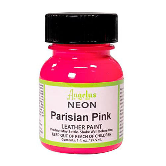 Picture of Angelus Neon-1 oz Leather Paint, Parisian Pink