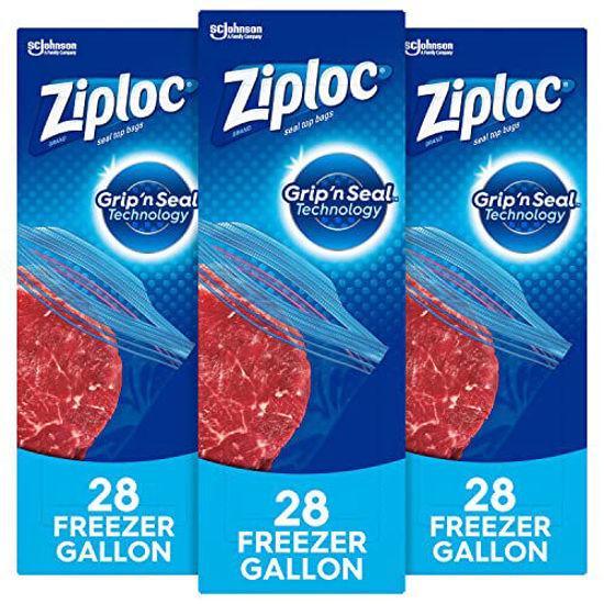 GetUSCart- Ziploc Freezer Bags with New Grip 'n Seal Technology, Gallon ...