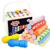 Picture of Jar Melo Jumbo Sidewalk Chalk Sets for Kids 2 3 4 5 6 7 8+ Age,24 Colors Washable Outdoor Sidewalk Chalk Bulk With Holder for Toddler Party Favors,Arts Crafts School Supplies,Boy Girl Birthday Gifts