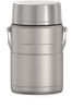 Picture of THERMOS Stainless King Vacuum-Insulated Food Jar with 2 Storage Container Inserts, 47 Ounce, Matte Steel