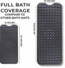 Picture of ENKOSI Bath Mat - Large Non Slip Bathtub & Shower Mat - Extra Long 40 x 16 Inch Bathroom Mats for Tub Nonslip Anti Slip Bathmats (40x16 Black)