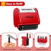 Picture of Identity Protection Roller Stamp LioNergy Roller Identity Theft Prevention Security Stamp with 3 Refills - Red