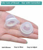 Picture of Finever Nipplesuckers Silicone Nipple Corrector for Flat Inverted Nipples for Breastfeeding Mother or Women with Clear Case 1Pair