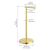 Picture of KES Gold Toilet Paper Holder Free Standing SUS 304 Stainless Steel Rustproof Pedestal Lavatory Tissue Roll Holder Floor Stand Modern Brushed Brass Finish, BPH283S1-BZ