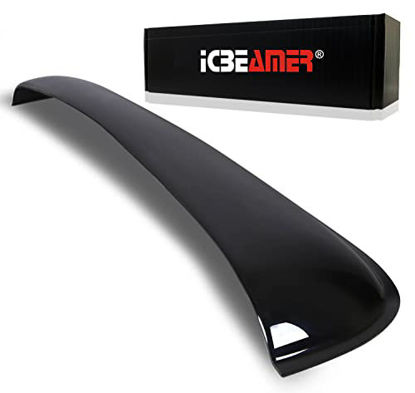 Picture of ICBEAMER 37.8" 980mm Sunroof Wind Deflector,Universal Fit Tinted Moonroof Visor for Deflecting Noise, Rain and Windy Weather, Car Accessories Sun Shade Dark Smoke Smooth/Waterproof Double Side Tape