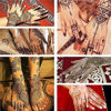 Picture of Stencils for Henna Tattoos/Temporary Tattoo Temples Set of 20 Sheets,Indian Arabian Tattoo Stickers for Hands Arms Shoulders Legs