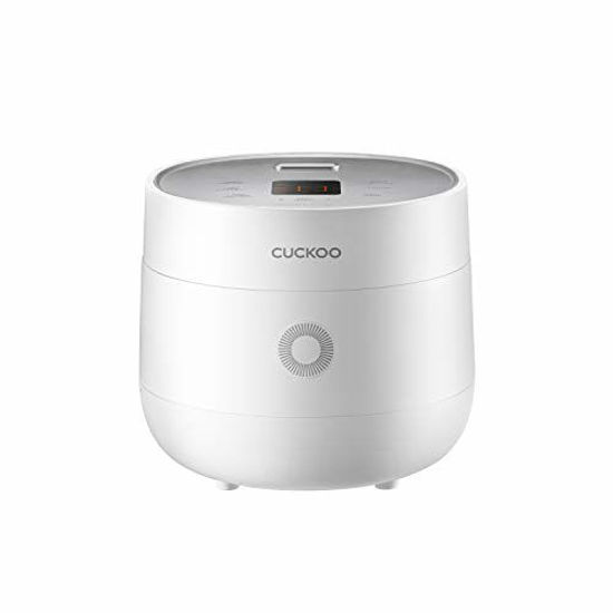 Picture of CUCKOO CR-0675F | 6-Cup (Uncooked) Micom Rice Cooker | 13 Menu Options: Quinoa, Oatmeal, Brown Rice & More, Touch-Screen, Nonstick Inner Pot | White