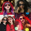 Picture of Heart Sunglasses -See Hearts!- Heart Effect Diffraction Glasses EDM Festival Light Changing Sunglasses for Women Men