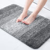 Picture of Olanly Luxury Bathroom Rug Mat, Extra Soft and Absorbent Microfiber Bath Rugs, Non-Slip Plush Shaggy Bath Carpet, Machine Wash Dry, Bath Mats for Bathroom Floor, Tub and Shower, 16x24, Grey