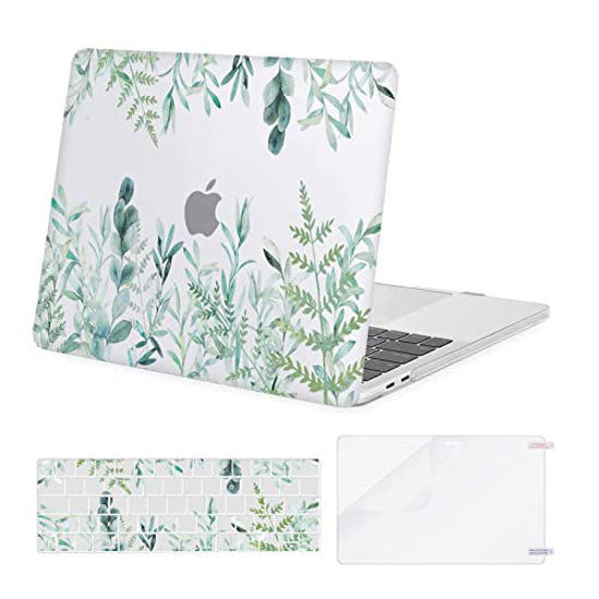 Picture of MOSISO Compatible with MacBook Pro 13 inch Case 2022, 2021, 2020-2016 Release A2338 M1 A2289 A2251 A2159 A1989 A1706 A1708, Plastic Plants Hard Shell Case&Keyboard Cover&Screen Protector, Transparent