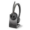 Picture of Poly (Plantronics + Polycom) - Voyager 4320 UC Wireless Headset + Charge Stand (Plantronics) - Headphones w/Mic - Connect to PC/Mac via USB-C Bluetooth Adapter, Black, 218479-02