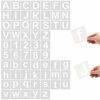 Picture of Eage Alphabet Letter Stencils, 62 Pcs Reusable Plastic Letter Number Templates, Art Craft Stencils for Wood, Wall, Fabric, Rock, Chalkboard, Signage, 1 Inch