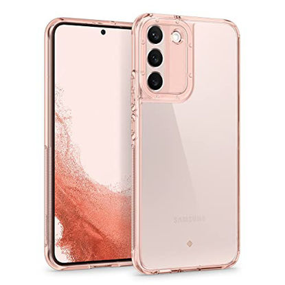 Picture of Caseology Skyfall Clear Case Compatible with Samsung Galaxy S22 Case 5G (2022) for Women & Men - Royal Rose Gold