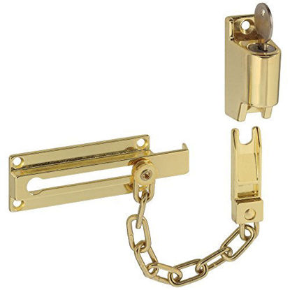 Picture of National Hardware N183-582 806 Keyed Chain Door Locks in Brass