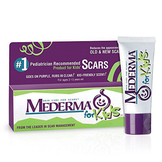 Picture of Mederma Kids Skin Care - Reduces the Appearance of Scars, 1 Pediatrician Recommended Product for Kids' Scars, Goes on Purple, Rubs in Clear, Kid-Friendly Scent, 0.7 Oz