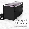 Picture of Remington H1018 Compact Ceramic Worldwide Voltage Hair Setter & Rollers, 1-1 ¼" Purple/Black, Original Version, 14 Piece Set