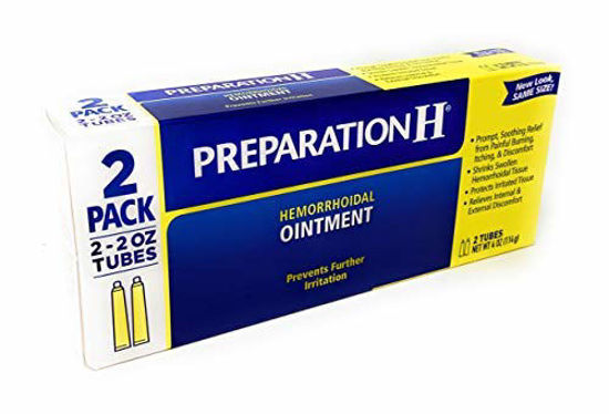 Picture of Preparation H Hemorrhoidal Ointment, 2-Ounce Tubes (Pack of 2)