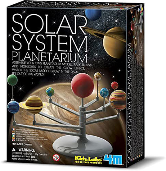 Picture of 4M 3427 Solar System Planetarium - DIY Glow In The Dark Astronomy Planet Model Stem Toys Gift for Kids & Teens, Girls & Boys Multicolor, 1 EA