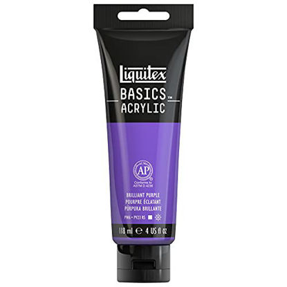 Picture of Liquitex 1046590 BASICS Acrylic Paint, 4-oz tube, Brilliant Purple