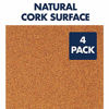 Picture of Quartet Cork Tiles, Cork Board, 12" x 12", Corkboard, Wall Bulletin Boards, Natural, 4 Pack (102)