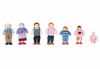 Picture of KidKraft 5" Wooden Poseable Doll Family of 7 - Caucasian, Gift for Ages 3+