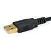 Picture of Monoprice 15-Feet USB 2.0 A Male to Mini-B 5pin Male 28/24AWG Cable with Ferrite Core (Gold Plated) (105450),Black