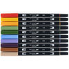 Picture of Tombow 56168 Dual Brush Pen Art Markers, Secondary, 10-Pack. Blendable, Brush and Fine Tip Markers