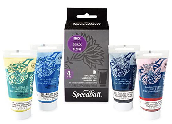 Speedball Water-Soluble Block Printing Ink 1.25oz Light Red
