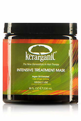 Picture of KERARGANIC Intensive Treatment Mask Argan Oil Enriched Keratin Hair Repair Treatment, 8oz