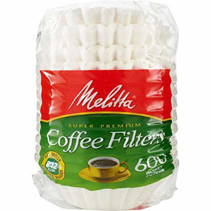 Picture of Melitta 631132 Coffee Filters, Basket Style, 600 Count (Pack of 1)