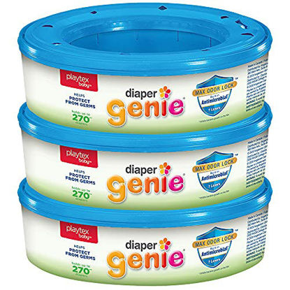 Picture of Playtex Baby Diaper Genie Refill Bags, Fresh, 270 Count, Pack of 3